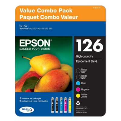 Epson DURABrite T126 Tintenpatronen-Serie, Multipack 5 Stk.