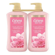 Caress Daily Silk Feuchtigkeitsspendendes Duschgel, Weiße Pfirsich & Orangenblüte, 887 ml, 2er-Pack