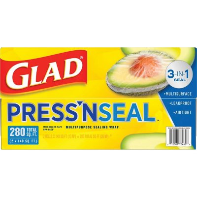 Glad Press'n Seal Frischhaltefolie 13 m²/Rolle, 2 Rollen