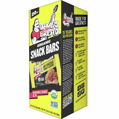Dave's Killer Bread Bio-Snackriegel, Oat-Rageous Honig-Mandel, 20 St.