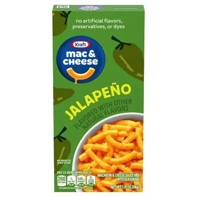 Kraft Jalapeno Flavored Mac & Cheese Macaroni & Cheese Dinner, 7.25 oz.