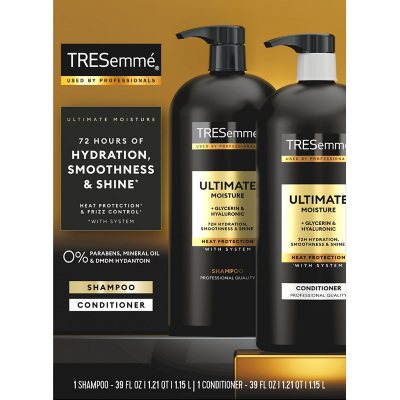 شامبو وبلسم الترطيب الفائق من TRESemme، سعة 39 أونصة سائلة، عبوة من قطعتين.