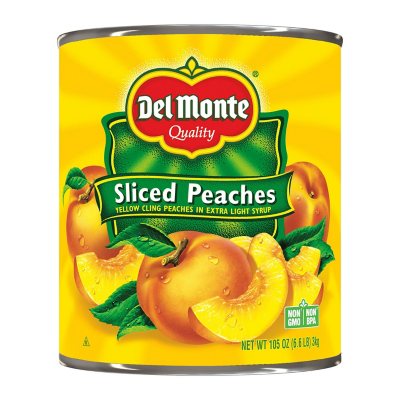 شرائح الدراق لايت من Del Monte بحجم 105 أوقية.