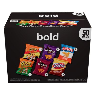 Frito-Lay Bold Mix, Chips-Mixpackung, 50 Stk.