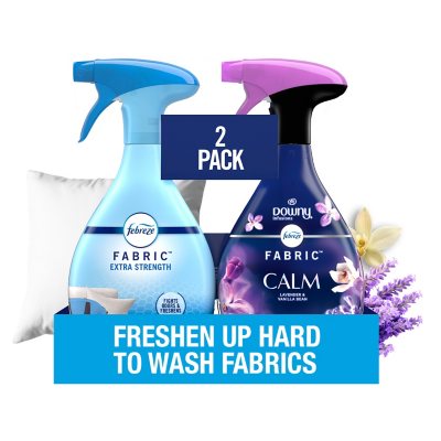 Febreze Extra Strength und Downy Textilspray, Originalduft und Calm, 1,5 Liter, 2er-Pack