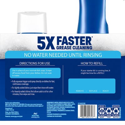 Dawn Platinum Plus Powerwash Spülmittel-Sprayflaschen-Set, saisonale Vielfalt, 1 Sprühflasche + 2 Nachfüllungen, 1,4 L