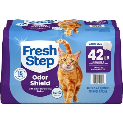Fresh Step, Extra Strong Streu für Mehrkatzenhaushalte, mit Febreze Frischeduft, 19 kg