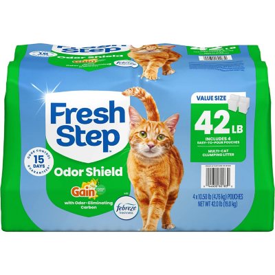 Fresh Step Klumpstreu mit Febreze, Gain Originalduft, 19 kg