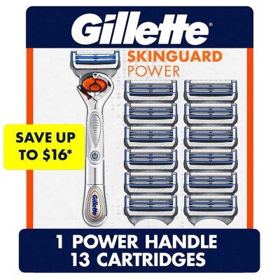 Gillette SkinGuard Power Rasierer für Herren + 13 Klingen