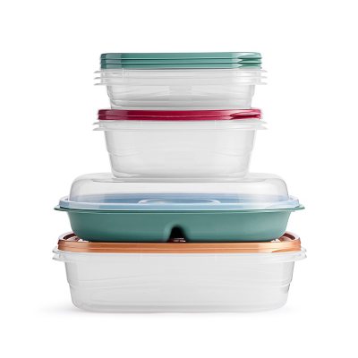 Rubbermaid Takealongs 16-teiliges Frischhaltedosen- und Servierplatten-Set