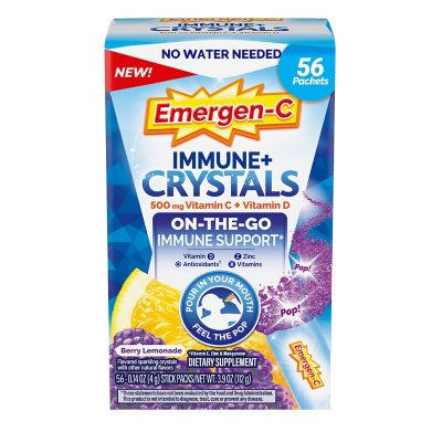 Emergen-C Immune + Kristalle, Brombeer-Limonade, 56 St.