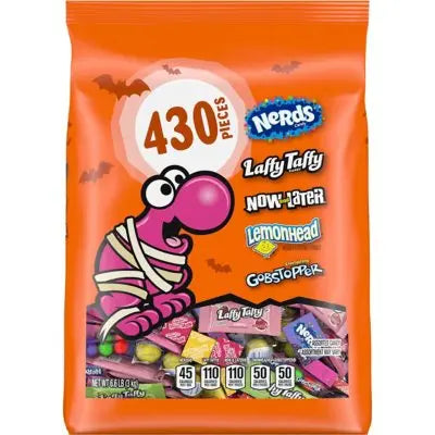Nerds Classic Fun, Halloween Candy, Variety Mix Bag, 105.7 oz, 430 pcs.