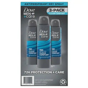 Dove Men+Care Anti-Transpirant Deospray Clean Comfort, 107 g, 3er-Pack