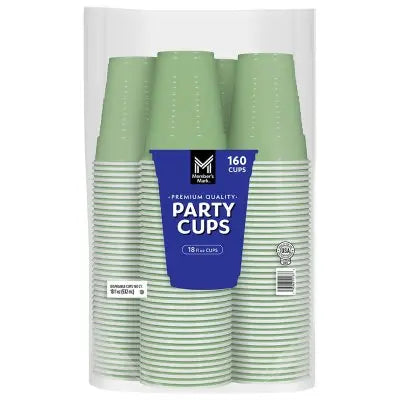 Member's Mark Premium Quality Green Cups, 18 fl. oz., 160ct.