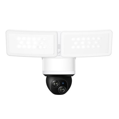 eufy E340 Kabelgebundener 3K Pan-Tilt Flutlicht-Außenstrahler mit Dual-Kameras