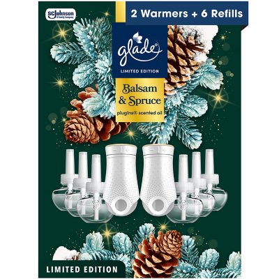 Glade PlugIns Duftöl, Balsam & Fichte, 2 Geräte + 6 Nachfüllpackungen