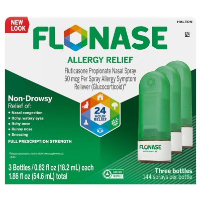 Flonase Heuschnupfenspray, 144 Sprühstöße, 3er-Pack