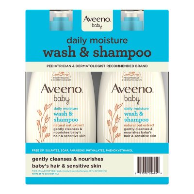 Aveeno Baby 2-in-1 Wash and Shampoo, 18 fl. oz., 2 pk.