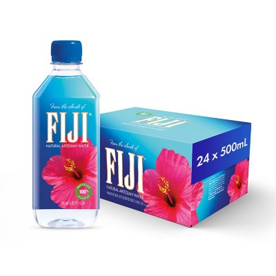 FIJI Natürliches Artesisches Wasser, 0,5 L (16.9 fl. oz.), 24er Pack