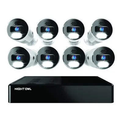 Night Owl 4K Cameras with 2TB NVR Security System, 8pk.
