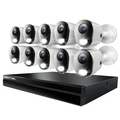Night Owl 4K PoE Cameras with 4TB NVR Security System, 10pk.