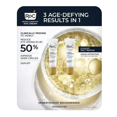 RoC Retinol Correxion Line Smoothing Eye Cream, 0.5 fl. oz., 2 pk.