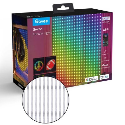 Govee 1,5 m RGBIC Smarte Vorhang-Lichter