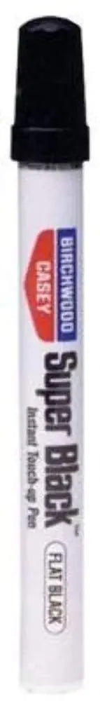 Birchwood Casey Long-Lasting Fast-Drying Super Black Touch-Up Pen for Deep Scratches and Worn Areas, FLAT BLACK, 0.33 OUNCE