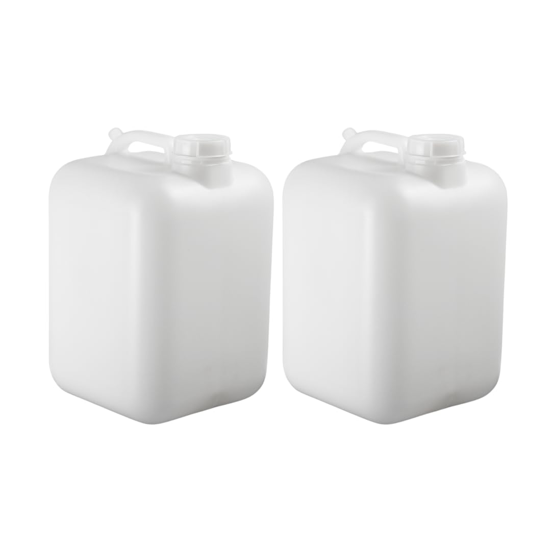 FastRack 5-Gallonen-Hedpak mit Kappe (2er-Pack) | BPA-frei, lebensmittelecht und auslaufsicher | Weißer Wasserbehälter | Ideal zum Brauen, Fermentieren oder Lagern