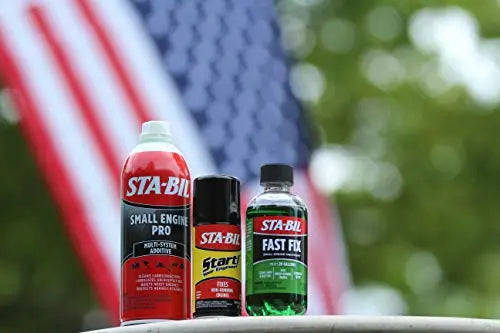 STA-BIL Fast Fix - Small Engine Treatment, Cleans Carburetors and Injectors, Fixes Rough Running Engines, Eliminates Water, Treats Up to 20 Gallons, 8oz (22304) , Green