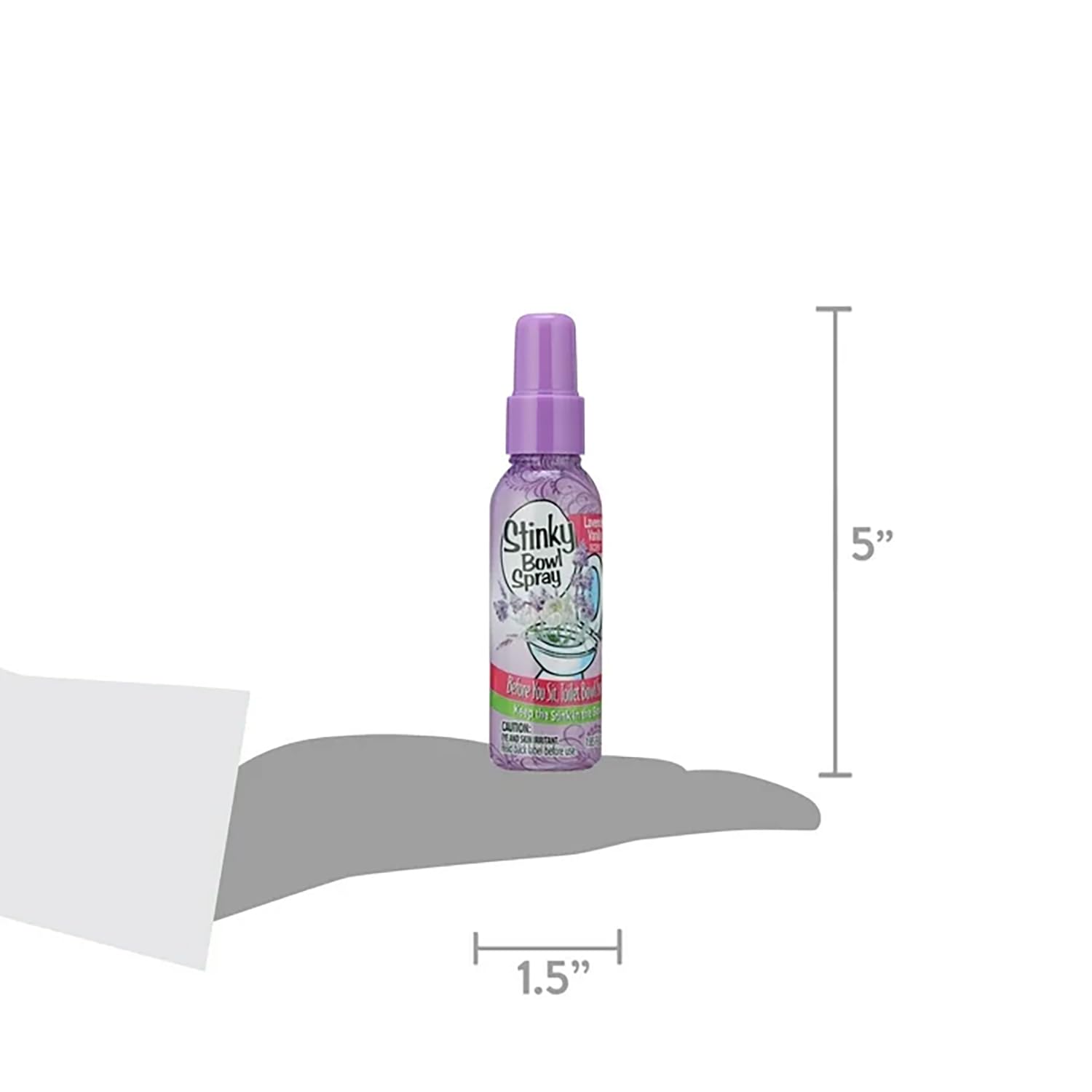 Set of 4 Stinky Bowl Spray 1.85oz - Before You Go Toilet Bathroom Deodorizer - Features Fresh Citrus Scent and Lavender Scent!