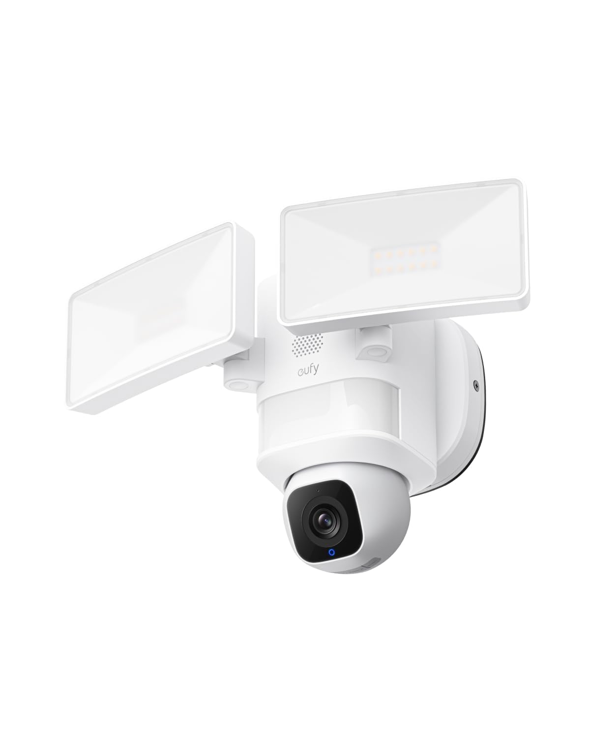 eufy Security Floodlight Camera E30, Security Camera Outdoor, 360 degrees Pan and Tilt, AI Detection and Tracking, 2K Video, 2.4GHz Wi-Fi, 2,000 Lumens, Custom Voice and Light Alerts, 24/7 Recording
