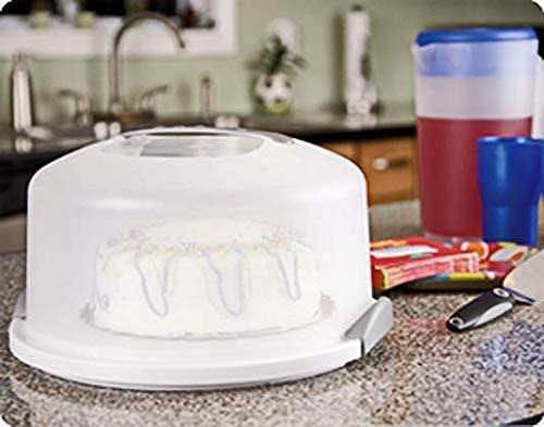 Sterilite 2008004 Cake Server, White (CLEAR, 2)