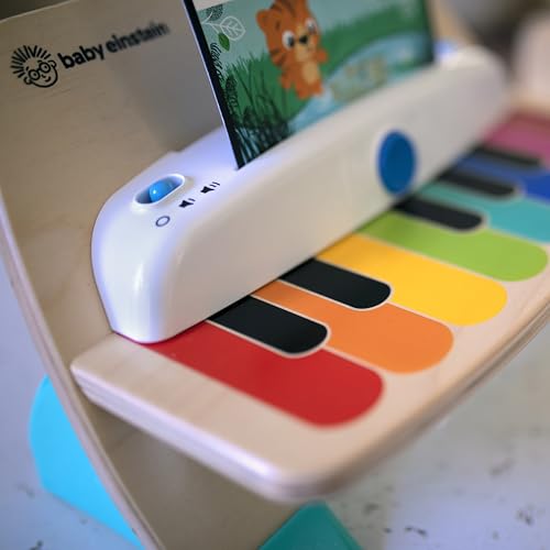 Baby Einstein and Hape Magic Touch Wooden Toy Piano, Montessori Musical Learning Toy for Babies and Toddlers 6mo+
