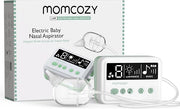 Momcozy Nasal Aspirator for Baby, 【Hospital-Grade】 70 KPa Strong Suction & 9 Suction Levels Nose Sucker, Electric Nose Cleaner for Toddler & Newborn, Soothe Light & Lullabies, BPA Free Silicone Tips