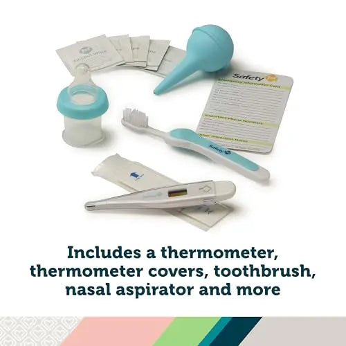 Safety 1st Deluxe Baby Healthcare and Grooming Kit, Arctic Blue, Newborn Baby Essentials, One Size, 25 Pieces