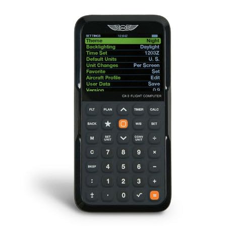 ASA CX-3 Flight Computer – Advanced Electronic E6B for Accurate Flight Planning and FAA Exam Preparation