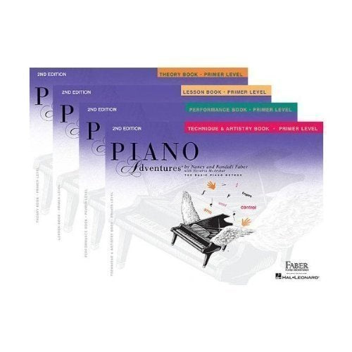 Faber Piano Adventures Primer Level Lernbibliothek-Paket – Unterrichts-, Theorie-, Performance- und Technik- & Kreativitätsbücher