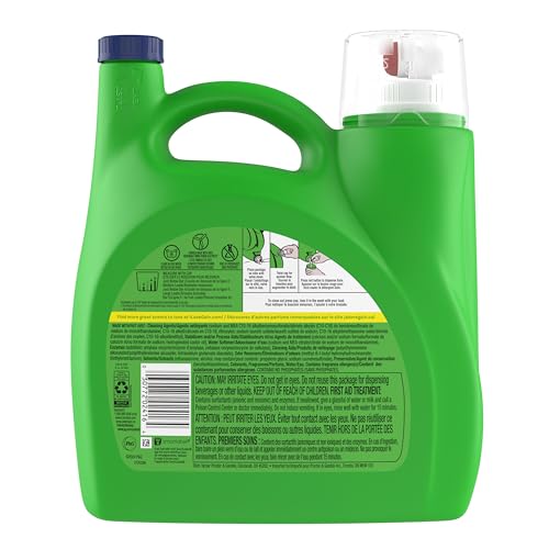 Gain + Odor Defense Liquid Laundry Detergent Super Fresh Blast Scent, HE Compatible, 107 Loads 154 fl oz, Gain Laundry Detergent, Liquid Laundry Detergent