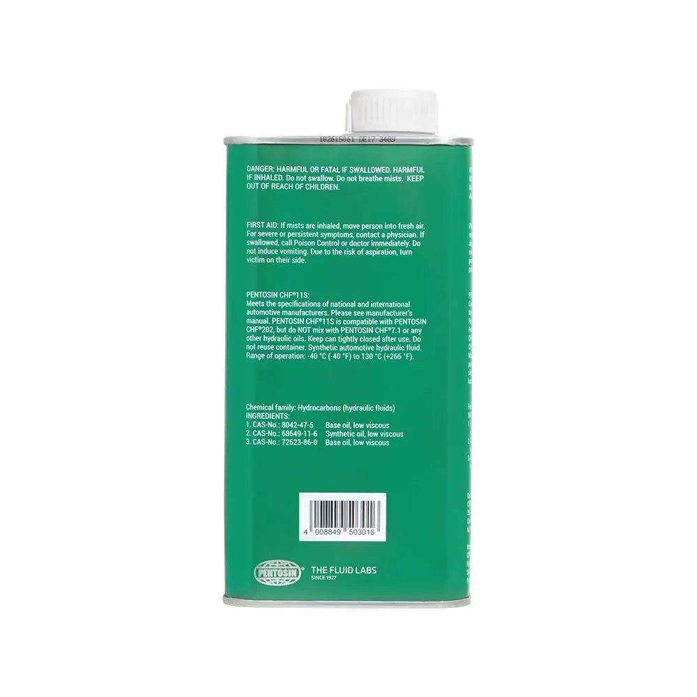 Pentosin 1405116 CHF 11S Long-Life Synthetic Hydraulic Fluid for Audi, Bentley, BMW, Chrysler, Dodge, Jeep, Mercedes-Benz, Mini, Porsche, Saab, Volkswagen, Volvo, and More; 1 Liter