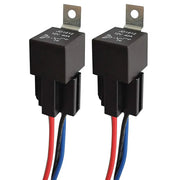 Gebildet 2pcs JD1912 Car Relay Harness 12V 40A 4 Pin SPST 12AWG Harness Sockets with Built-in Diode for Automotive Truck Van Motorcycle Boat