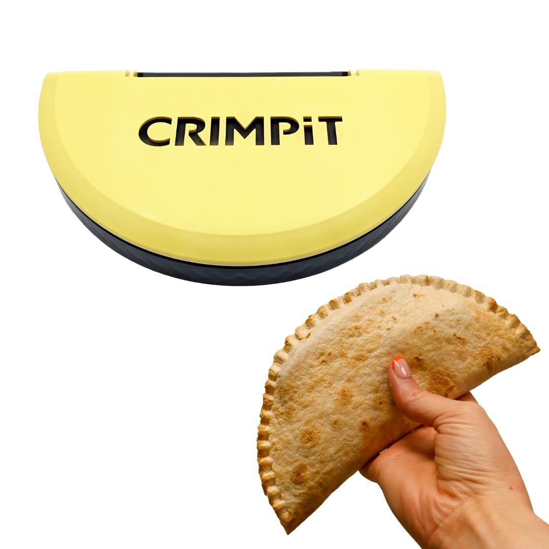 CRIMPiT Large Tortilla Sealer - For 10-12" Flour Tortillas | Make Sealed Tacos, Quesadillas, Burritos & More | Mess-Free Meals in Seconds | BPA-Free, Dishwasher Safe | Made in UK & USA