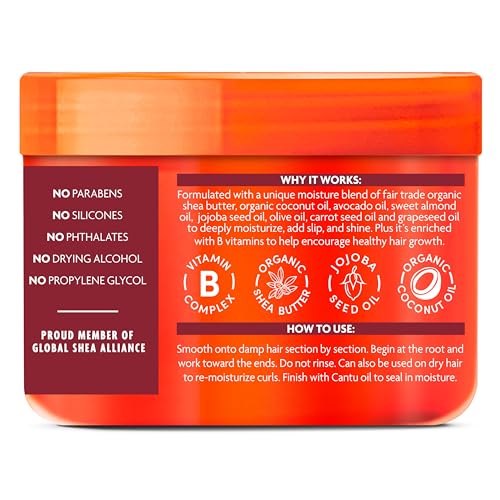 Cantu Coconut Curling Cream with Shea Butter for Natural Hair, 12 oz