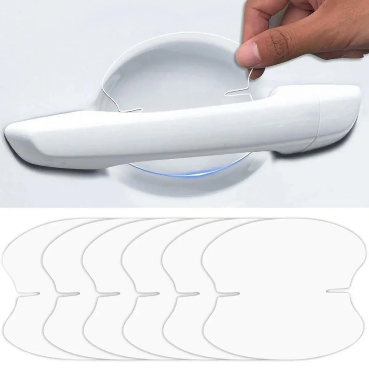 GRTHTATI 10pcs Clear Car Door Handle Scratch Potector TPU Car Door Sticker Universal Protective Films for Vehicles (Clear)