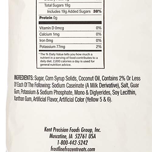 Frostline Vanilla Soft Serve Ice Cream Mix, Lactose & Gluten Free - Just Add Water, Dairy, or Dairy Free Alternative, Use with Blender, Countertop Ice Cream Maker, Soft Serve Machine - 6 lb Bag