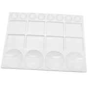 Sweaty Pony 20 Well Watercolor Paint Tray Palette Pallet Acrylic Painting Mixing Plastic Artist Large Square Palette, 13 x 10 Inches, White, 1PCS