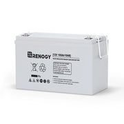 Renogy Deep Cycle AGM 12 Volt 100Ah Battery, 3% Self-Discharge Rate, 1100A Max Discharge Current, Safe Charge Appliances for RV, Camping, Cabin, Marine and Off-Grid System, Maintenance-Free