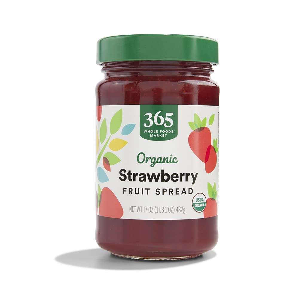 365 by Whole Foods Market, Bio-Erdbeer-Fruchtaufstrich, 482 g