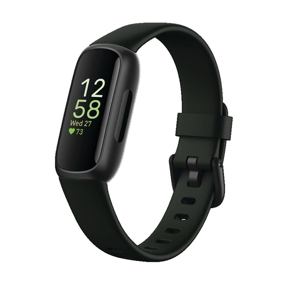 Fitbit Inspire 3 Gesundheits- & Fitness-Tracker mit Stressmanagement, Trainingsintensität, Schlaf-Tracking, 24/7 Herzfrequenzmessung u. v. m., Midnight Zen/Schwarz, Einheitsgröße (S- & L-Armbänder enthalten)