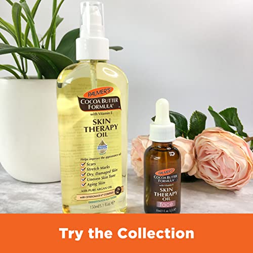 Palmer's Cocoa Butter Formula Moisturizing Skin Therapy Oil for Face with Vitamin E, C & 10 Pure Facial Oils Blend, Rosehip Oil Fragrance, 1 Ounce